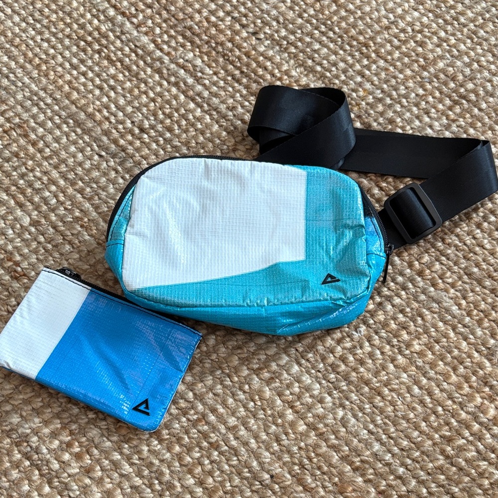 Stylish Blue and White Mini Bag Set